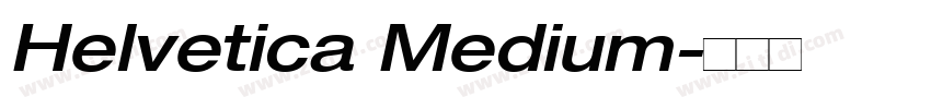 Helvetica Medium字体转换